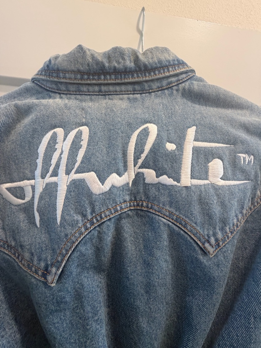 Off-White Denim belted logo dress - Picture 3 of 11